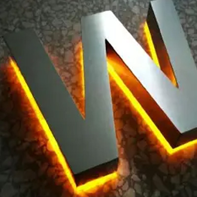 成都不锈钢沙金发光字定做 商铺门头与形象墙质感之选